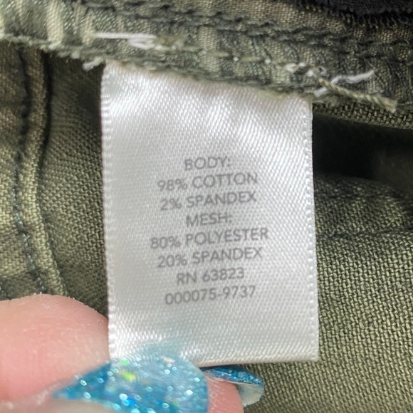 Christopher & Banks Lined Pattern Stretch Straight Leg Jeans Women's 4 Green - Picture 8 of 9